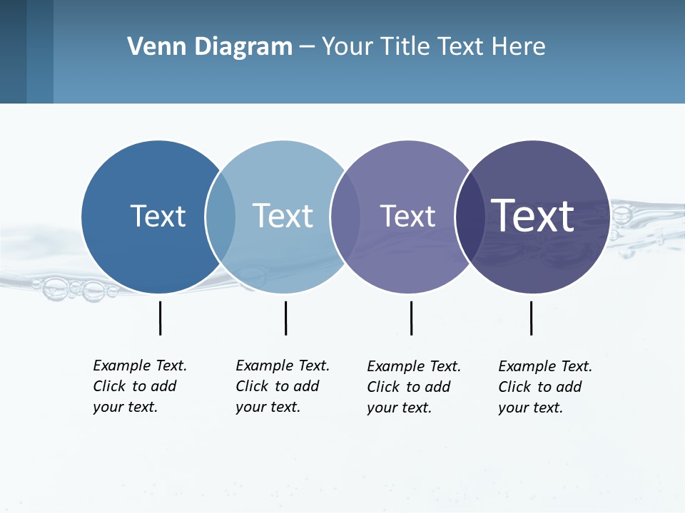 A Blue Water Powerpoint Presentation With Bubbles PowerPoint Template