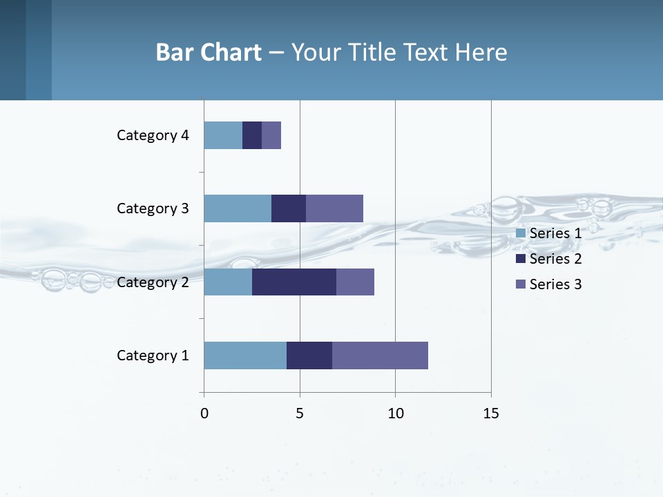 A Blue Water Powerpoint Presentation With Bubbles PowerPoint Template