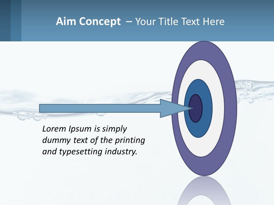 A Blue Water Powerpoint Presentation With Bubbles PowerPoint Template