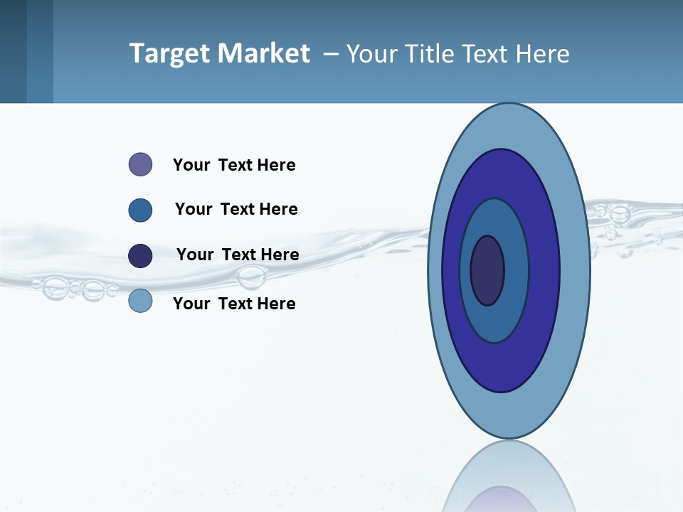 A Blue Water Powerpoint Presentation With Bubbles PowerPoint Template