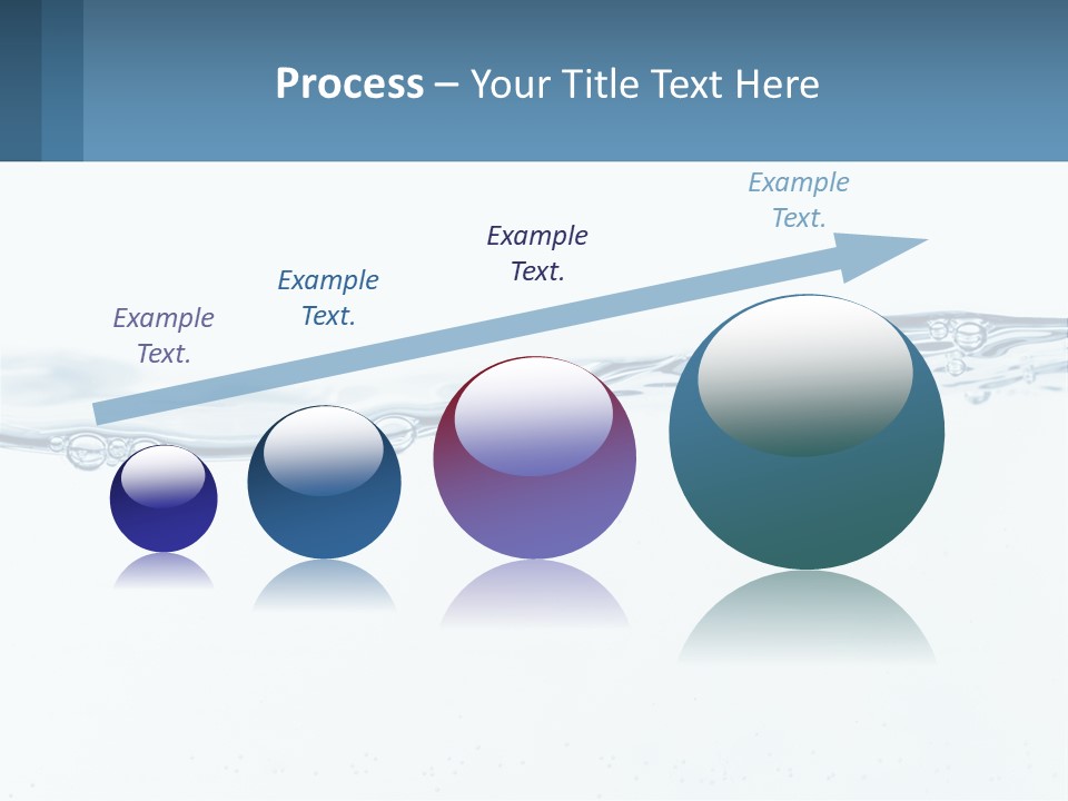 A Blue Water Powerpoint Presentation With Bubbles PowerPoint Template