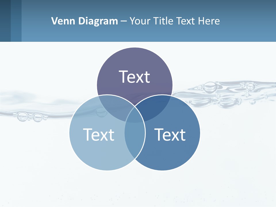 A Blue Water Powerpoint Presentation With Bubbles PowerPoint Template