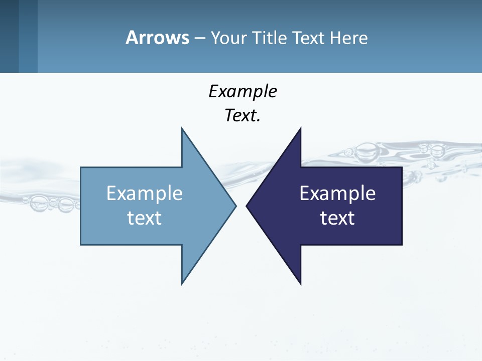 A Blue Water Powerpoint Presentation With Bubbles PowerPoint Template