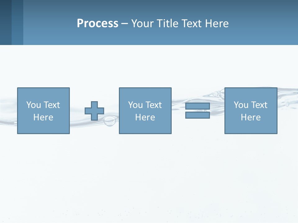 A Blue Water Powerpoint Presentation With Bubbles PowerPoint Template