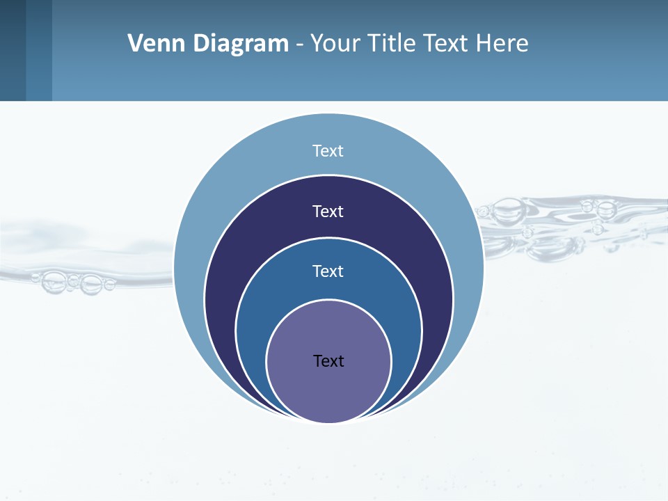 A Blue Water Powerpoint Presentation With Bubbles PowerPoint Template