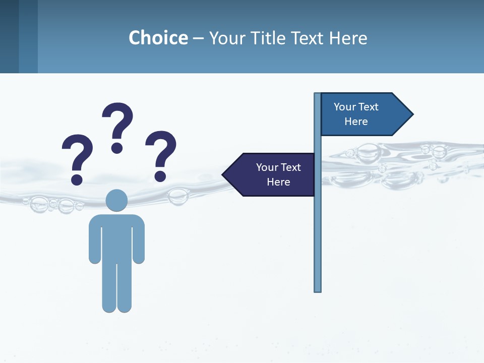A Blue Water Powerpoint Presentation With Bubbles PowerPoint Template