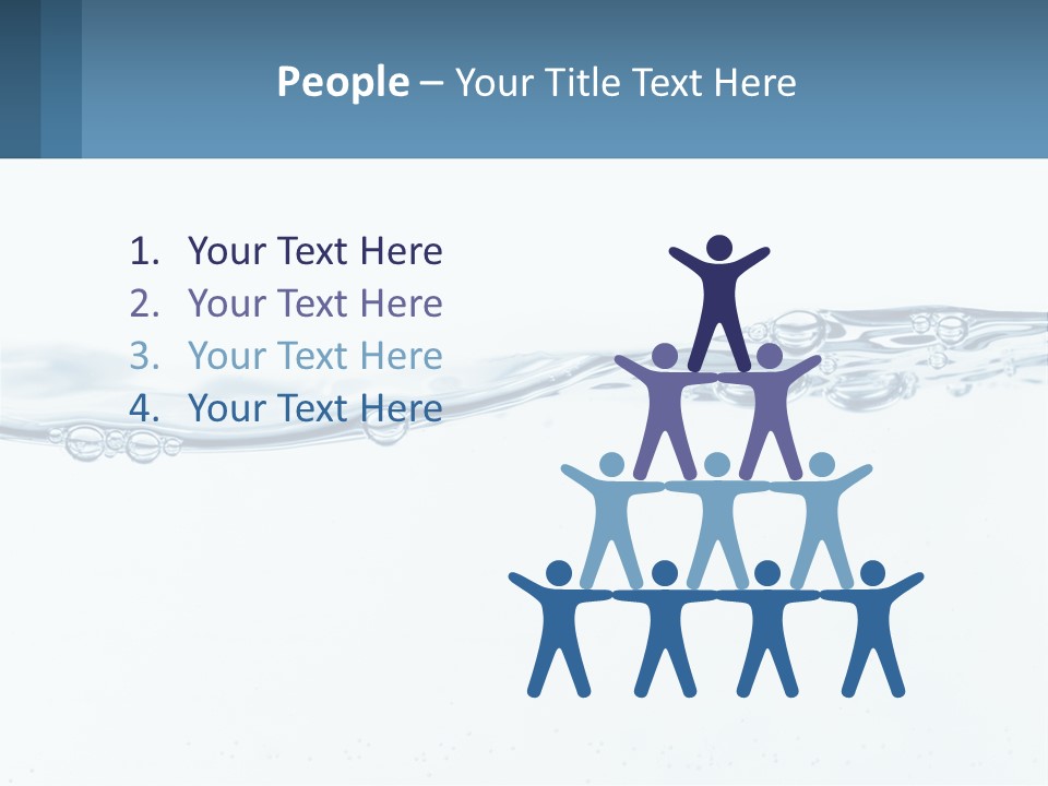 A Blue Water Powerpoint Presentation With Bubbles PowerPoint Template