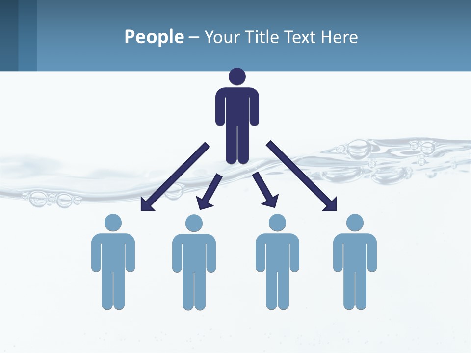 A Blue Water Powerpoint Presentation With Bubbles PowerPoint Template