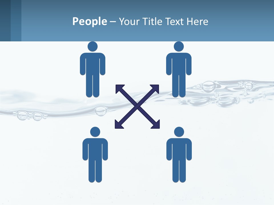 A Blue Water Powerpoint Presentation With Bubbles PowerPoint Template