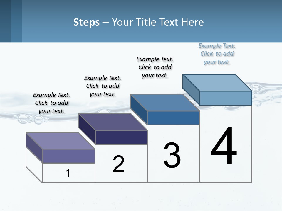 A Blue Water Powerpoint Presentation With Bubbles PowerPoint Template