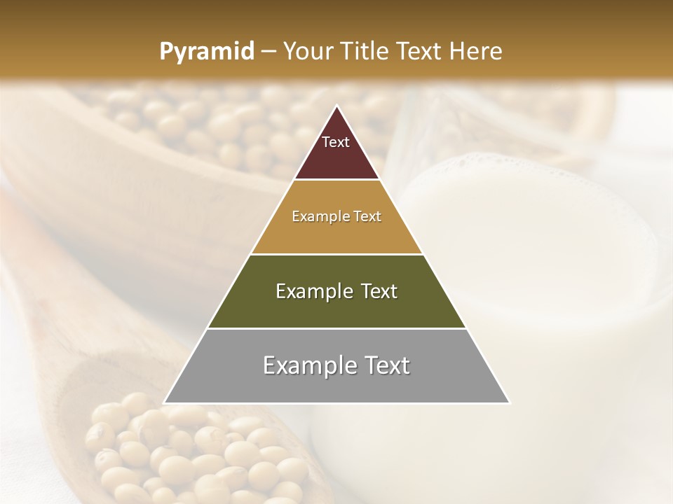A Glass Of Milk Next To A Wooden Spoon PowerPoint Template