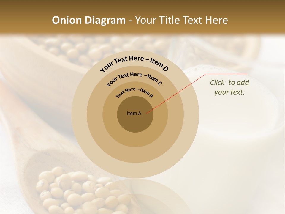 A Glass Of Milk Next To A Wooden Spoon PowerPoint Template
