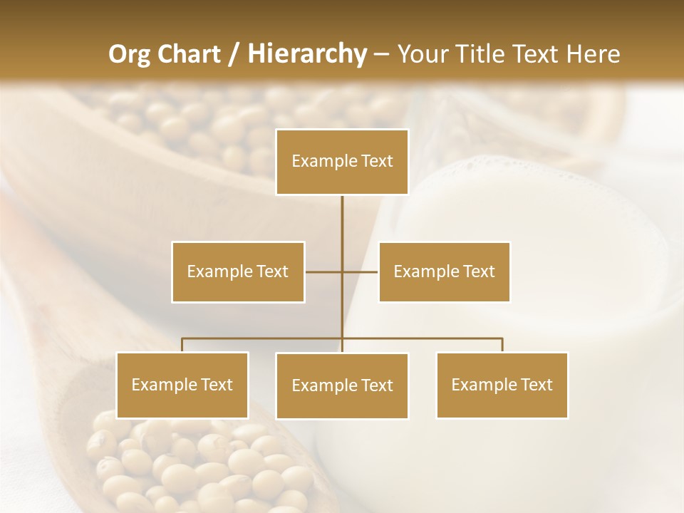 A Glass Of Milk Next To A Wooden Spoon PowerPoint Template