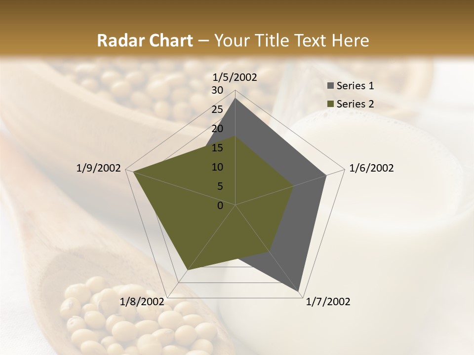 A Glass Of Milk Next To A Wooden Spoon PowerPoint Template