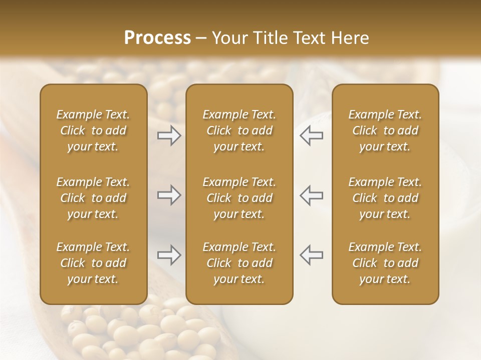 A Glass Of Milk Next To A Wooden Spoon PowerPoint Template