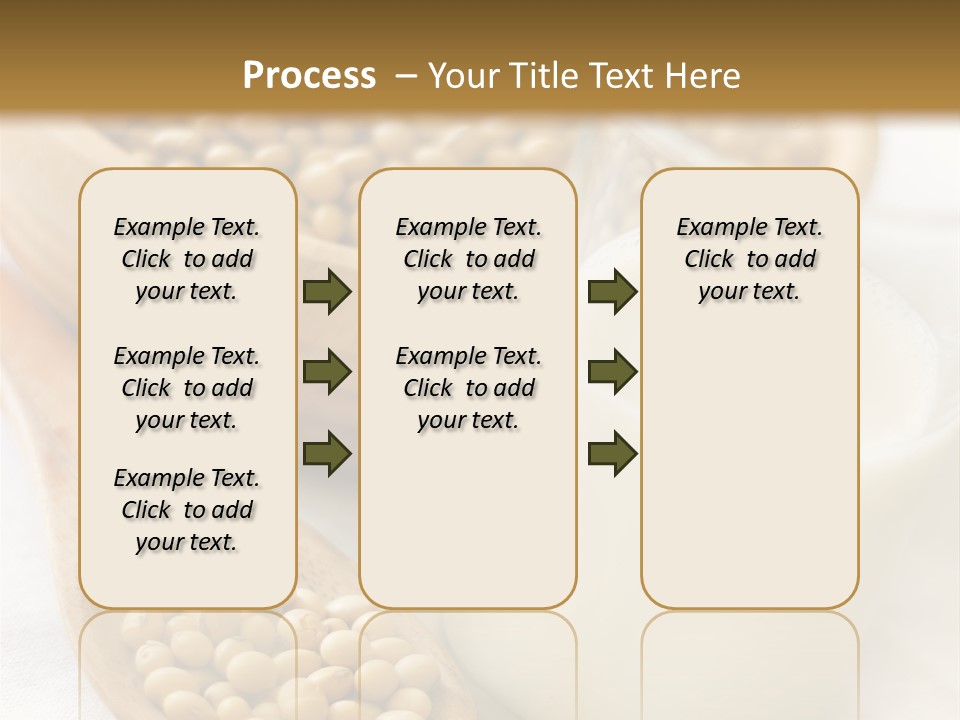 A Glass Of Milk Next To A Wooden Spoon PowerPoint Template