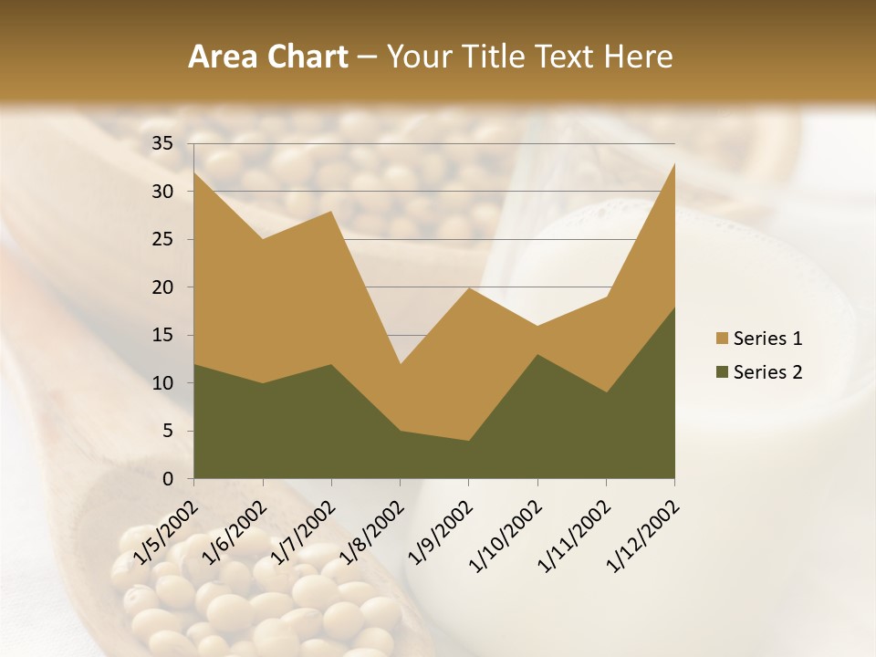 A Glass Of Milk Next To A Wooden Spoon PowerPoint Template