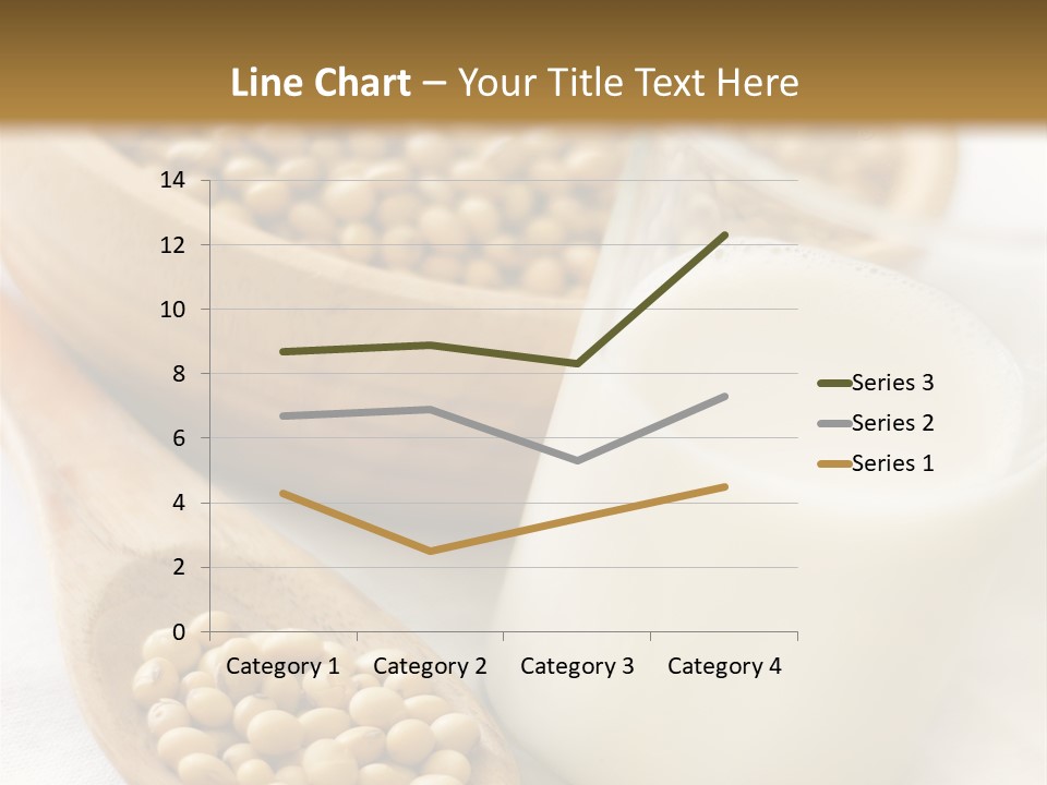 A Glass Of Milk Next To A Wooden Spoon PowerPoint Template