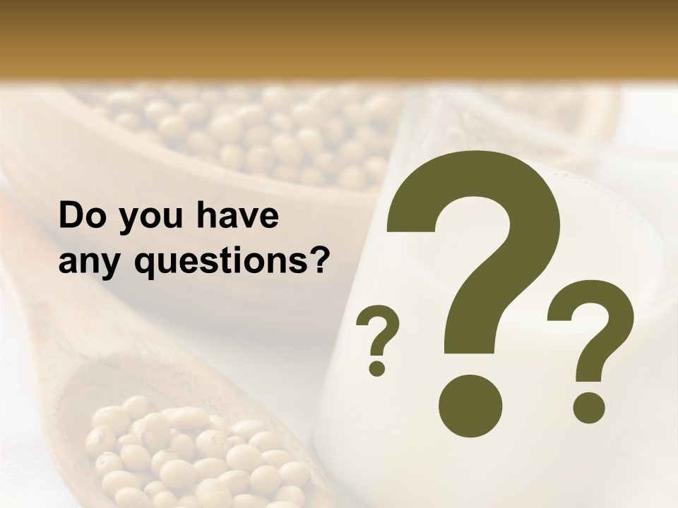 A Glass Of Milk Next To A Wooden Spoon PowerPoint Template