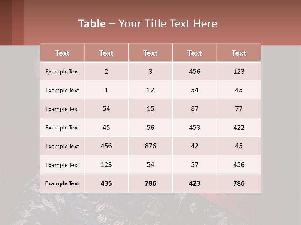 A Woman With Red Roses In Her Hair PowerPoint Template