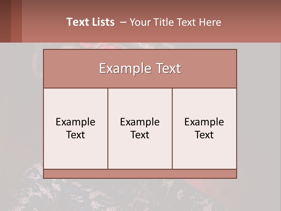 A Woman With Red Roses In Her Hair PowerPoint Template