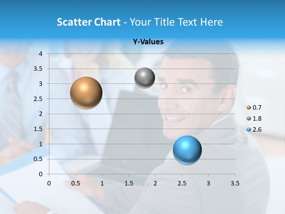 A Group Of Business People Sitting At A Table PowerPoint Template