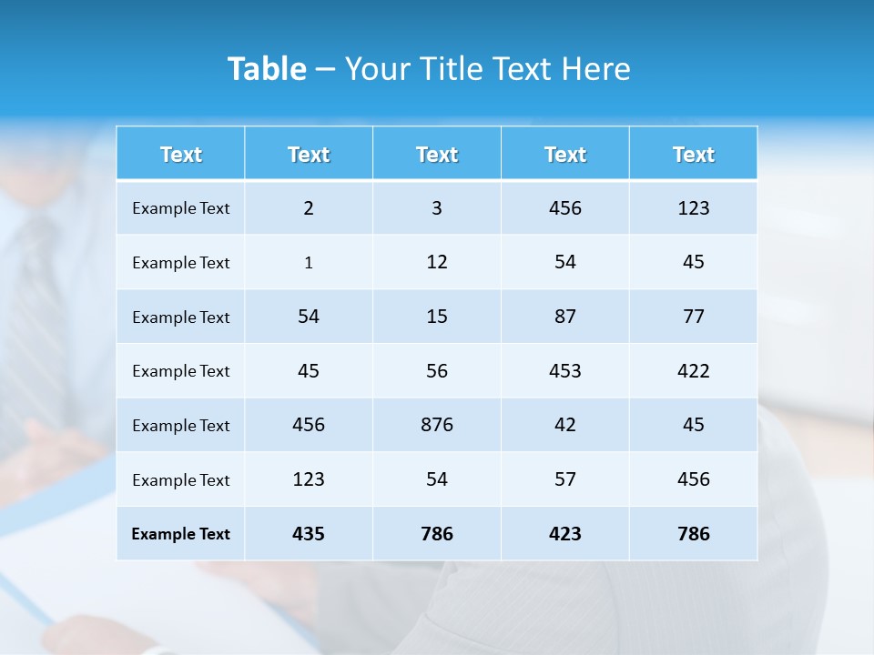 A Group Of Business People Sitting At A Table PowerPoint Template