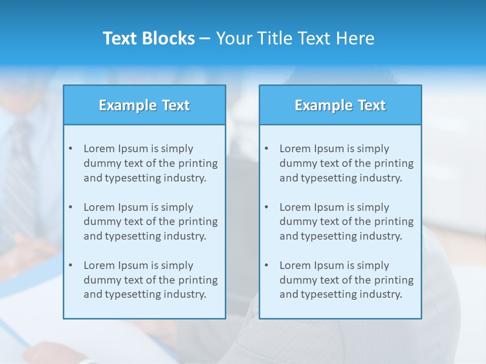 A Group Of Business People Sitting At A Table PowerPoint Template