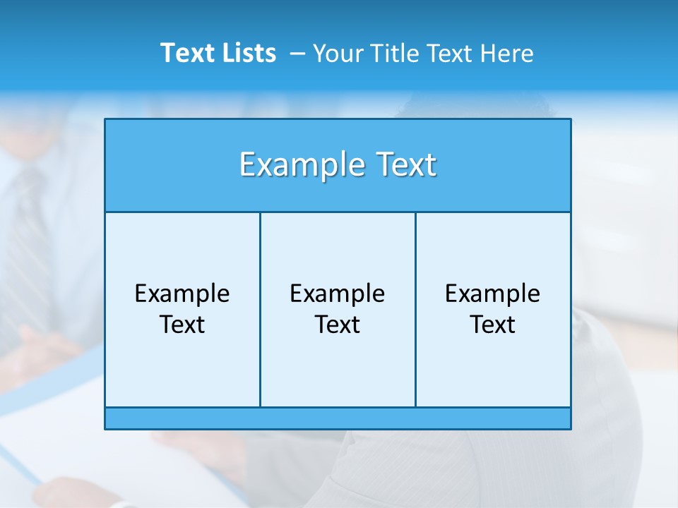 A Group Of Business People Sitting At A Table PowerPoint Template