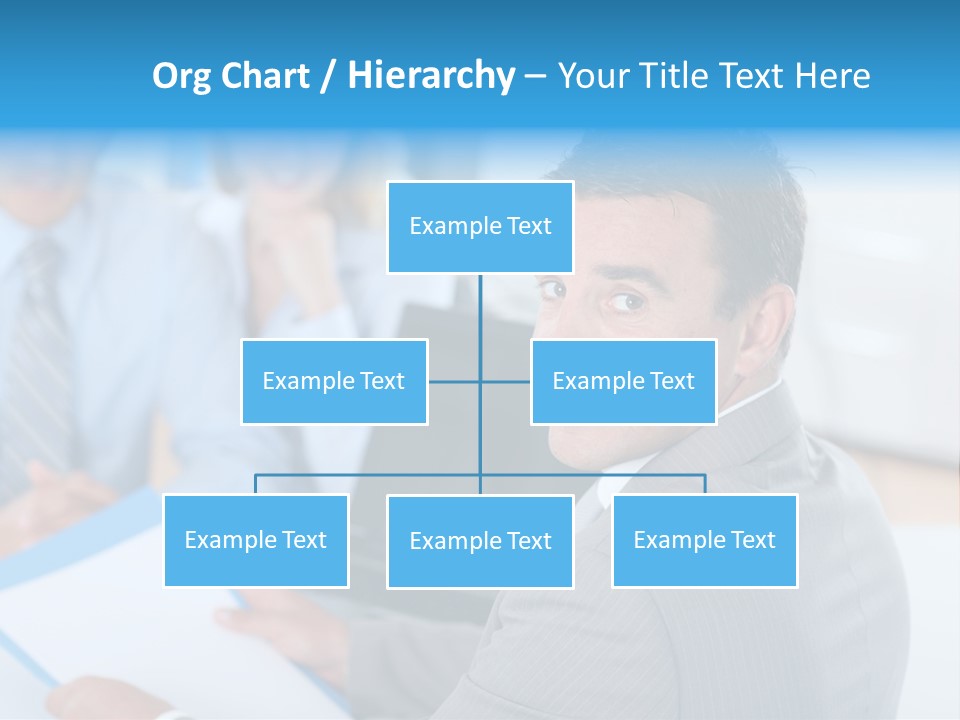 A Group Of Business People Sitting At A Table PowerPoint Template