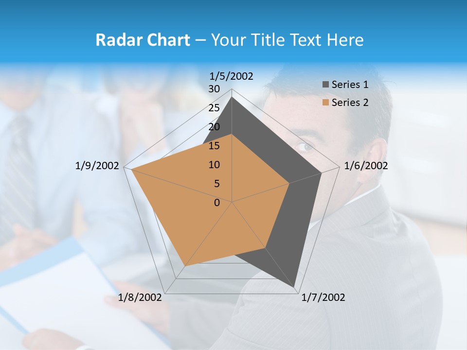 A Group Of Business People Sitting At A Table PowerPoint Template