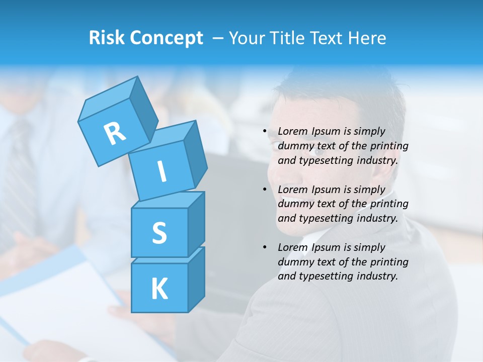 A Group Of Business People Sitting At A Table PowerPoint Template