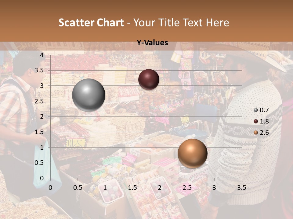 A Group Of People Standing In Front Of A Market PowerPoint Template