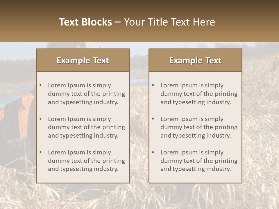 A Man Sitting In A Field Looking Through Binoculars PowerPoint Template