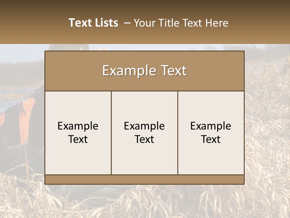 A Man Sitting In A Field Looking Through Binoculars PowerPoint Template