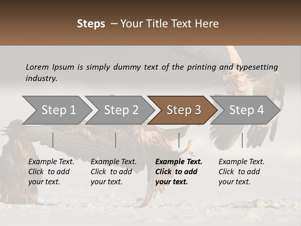 A Couple Of Birds That Are Flying In The Air PowerPoint Template