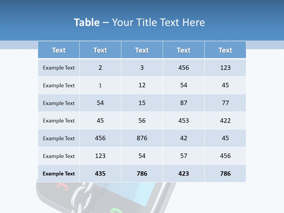 A Cell Phone With A Padlock Attached To It PowerPoint Template