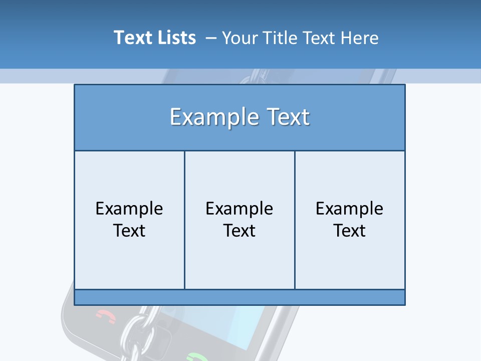 A Cell Phone With A Padlock Attached To It PowerPoint Template
