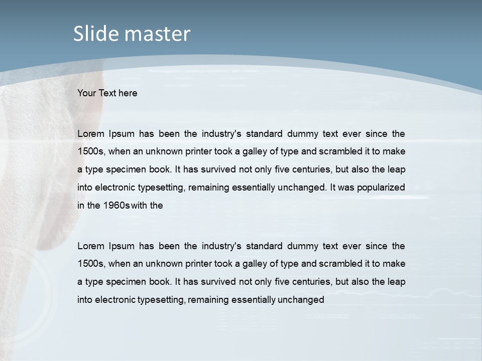 A Woman's Face With A Futuristic Interface In The Background PowerPoint Template