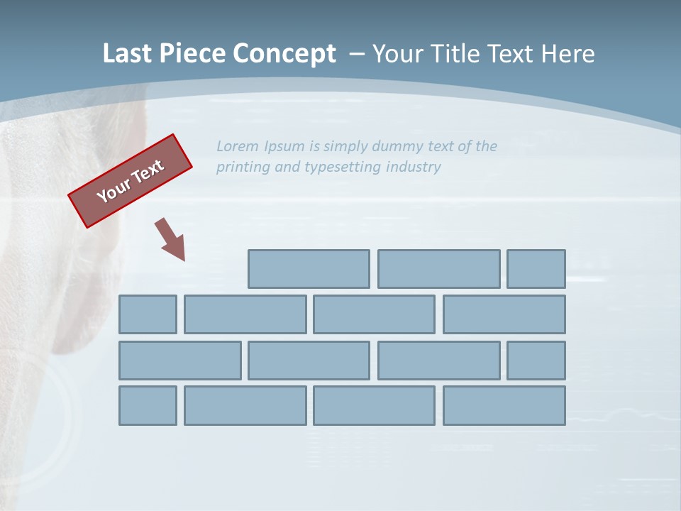 A Woman's Face With A Futuristic Interface In The Background PowerPoint Template