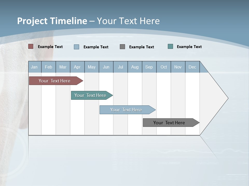 A Woman's Face With A Futuristic Interface In The Background PowerPoint Template