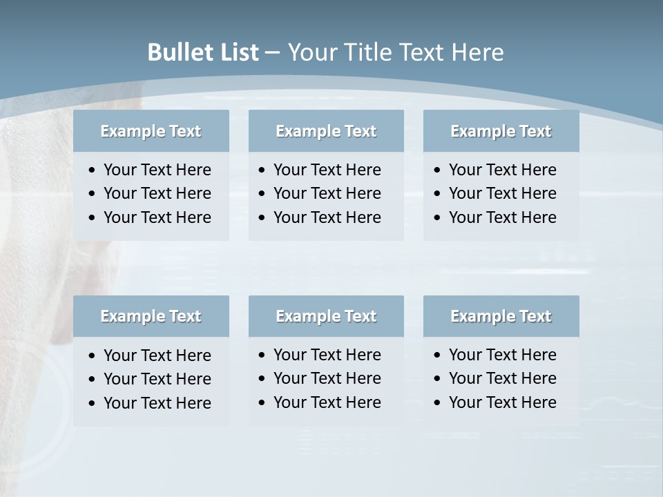 A Woman's Face With A Futuristic Interface In The Background PowerPoint Template