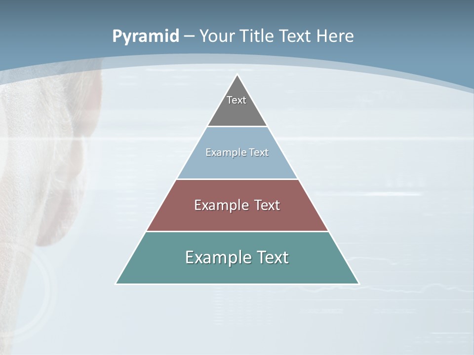 A Woman's Face With A Futuristic Interface In The Background PowerPoint Template