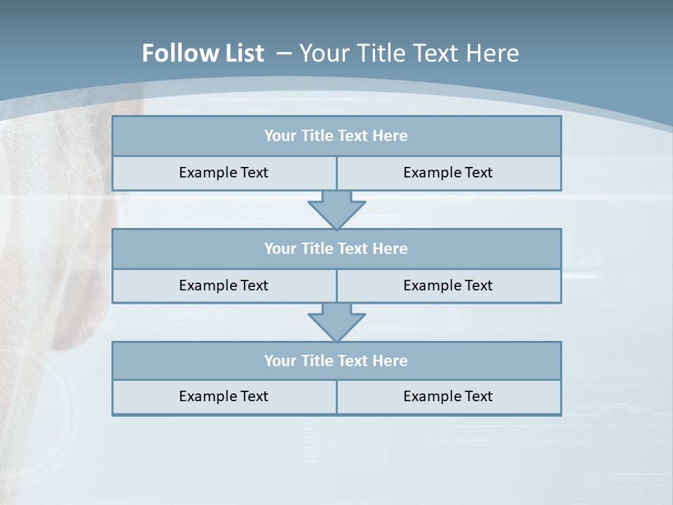 A Woman's Face With A Futuristic Interface In The Background PowerPoint Template
