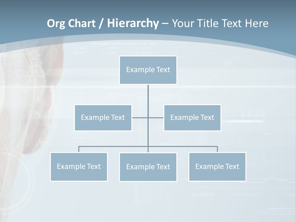 A Woman's Face With A Futuristic Interface In The Background PowerPoint Template
