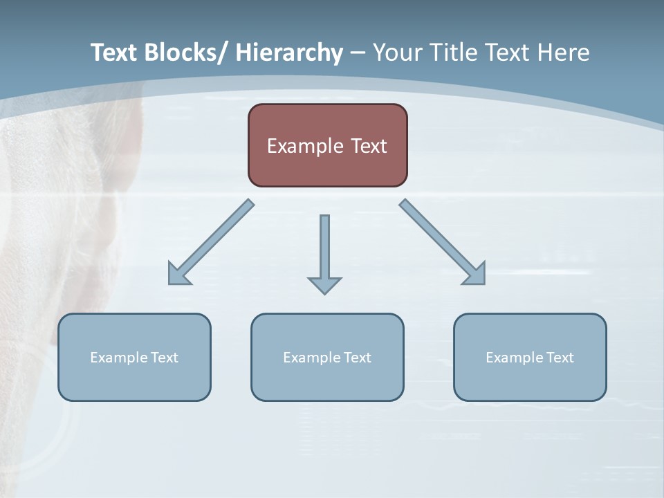 A Woman's Face With A Futuristic Interface In The Background PowerPoint Template