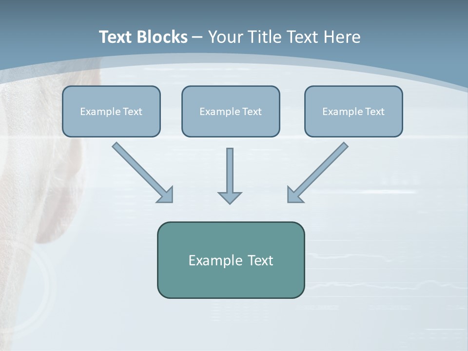 A Woman's Face With A Futuristic Interface In The Background PowerPoint Template