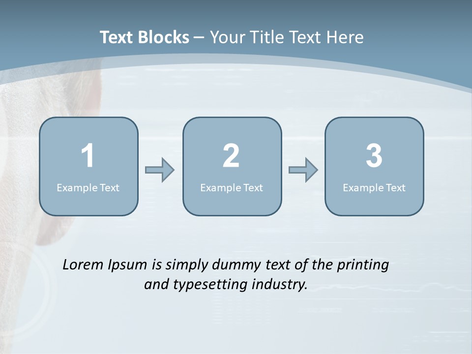 A Woman's Face With A Futuristic Interface In The Background PowerPoint Template