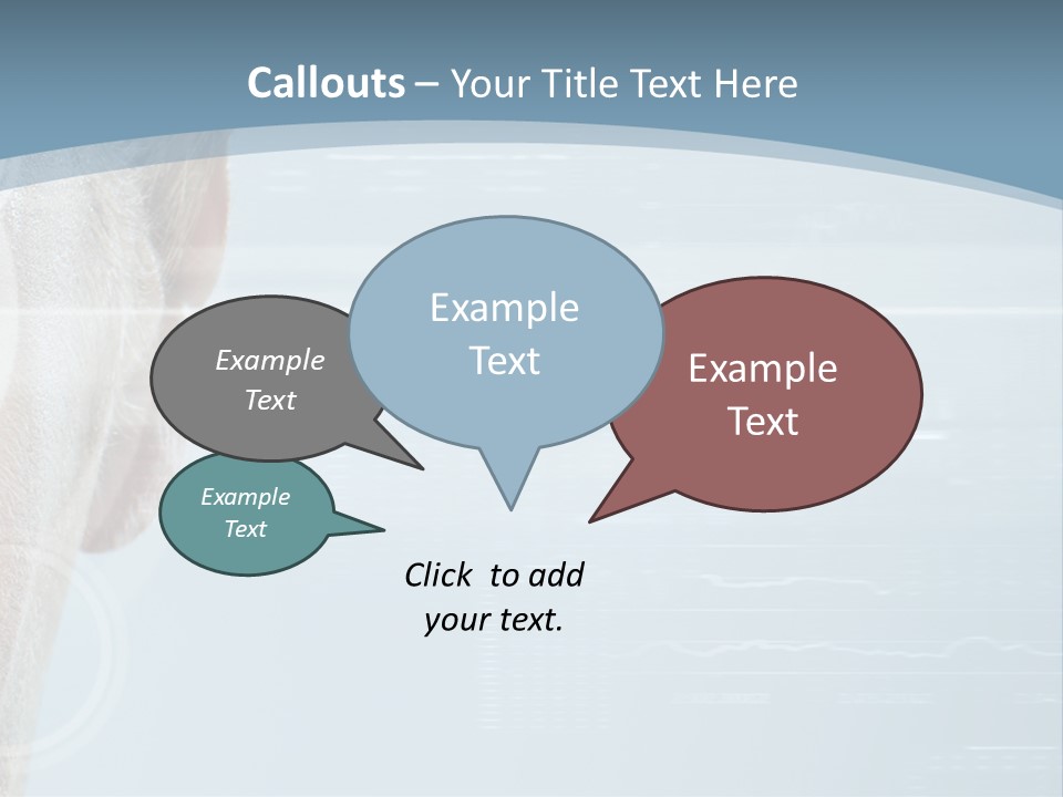 A Woman's Face With A Futuristic Interface In The Background PowerPoint Template