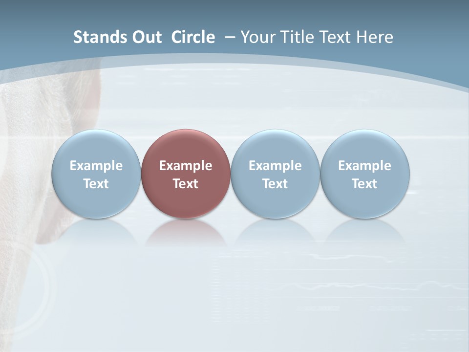 A Woman's Face With A Futuristic Interface In The Background PowerPoint Template